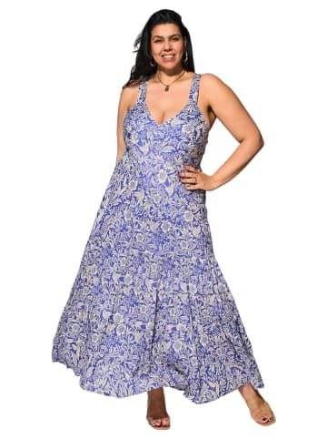 Aller Simplement Kleid in Blau/ Weiß