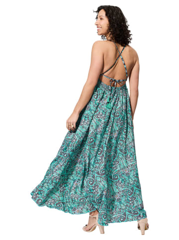 Aller Simplement Jurk turquoise/donkerblauw