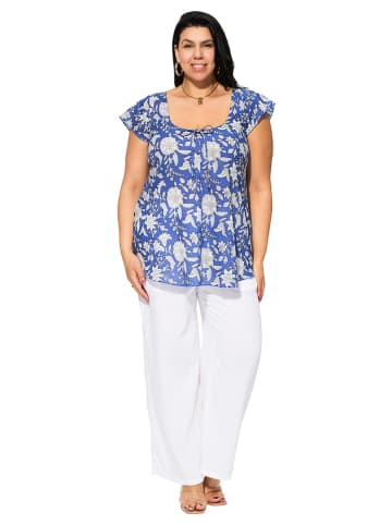 Aller Simplement Blouse blauw/wit