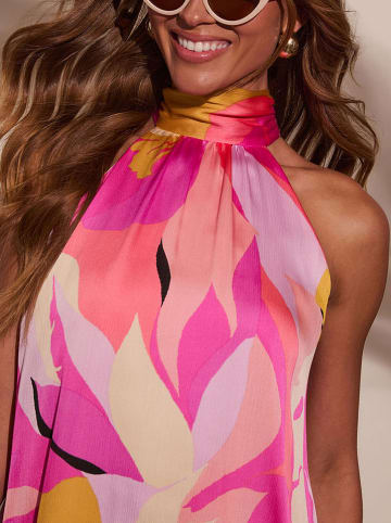 Milan Kiss Kleid in Pink/ Creme