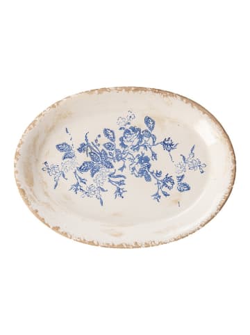 Clayre & Eef Decobord crème/blauw - (B)25 x (H)18 x (D)3 cm