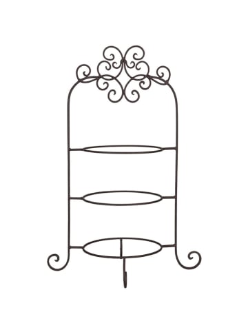 Clayre & Eef Etageren-Gestell in Schwarz - (B)36 x (H)54 x (T)28 cm