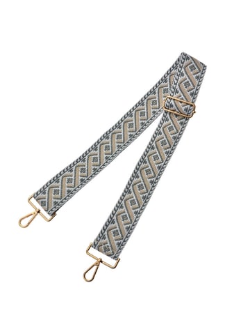 Clayre & Eef Umhängeriemen in Grau/ Beige - (L)140 x (B)5 cm