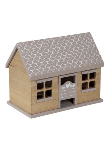 Clayre & Eef Eierbox in Beige - (B)23 x (H)18 x (T)13 cm