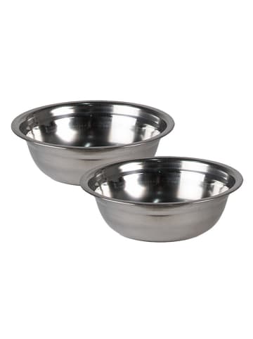 Clayre & Eef Fressnapf in Weiß/ Silber - (B)40 x (H)12 x (T)12 cm