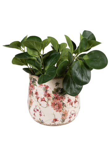 Clayre & Eef Doniczka w kolorze beżowo-jasnoróżowym - wys. 16 x Ø 18 cm