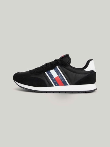 Tommy Hilfiger Shoes Leder-Sneakers in Schwarz