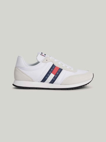 Tommy Hilfiger Shoes Leder-Sneakers in Weiß/ Beige