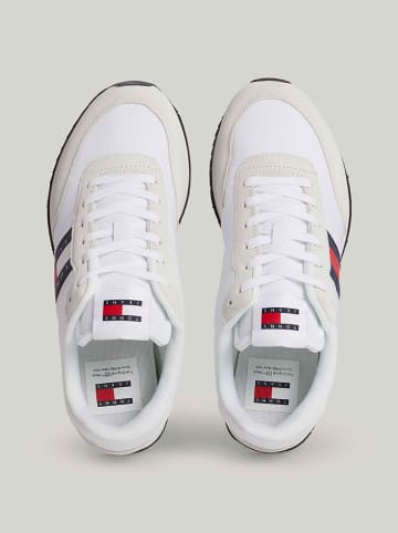 Tommy Hilfiger Shoes Leder-Sneakers in Weiß/ Beige