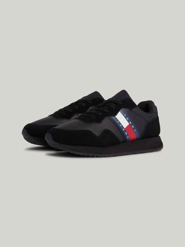 Tommy Hilfiger Shoes Leder-Sneakers in Schwarz
