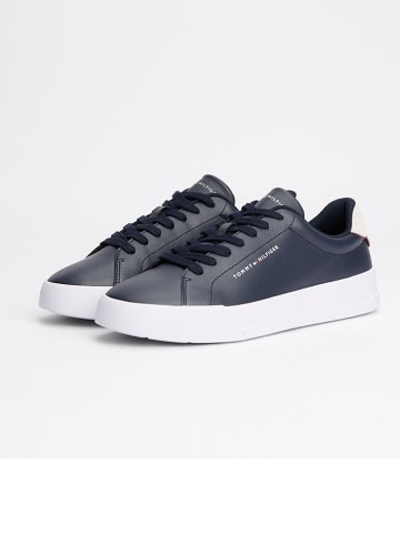 Tommy Hilfiger Shoes Leder-Sneakers in Dunkelblau