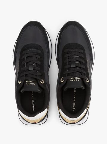 Tommy Hilfiger Shoes Leder-Sneakers in Schwarz