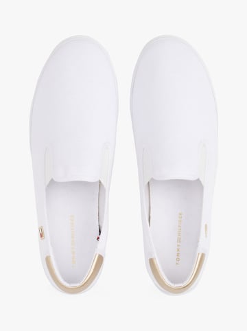 Tommy Hilfiger Shoes Leder-Slipper in Weiß