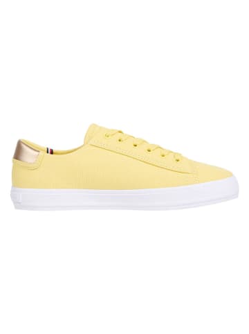 Tommy Hilfiger Shoes Leder-Sneakers in Gelb