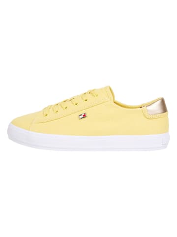 Tommy Hilfiger Shoes Leder-Sneakers in Gelb