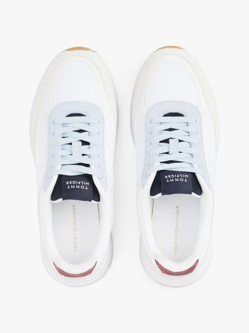 Tommy Hilfiger Shoes Leder-Sneakers in Weiß/ Creme