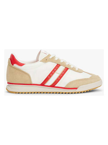 Tommy Hilfiger Shoes Leder-Sneakers in Weiß/ Beige