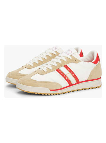 Tommy Hilfiger Shoes Leder-Sneakers in Weiß/ Beige