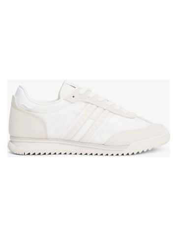 Tommy Hilfiger Leder-Sneakers in Creme/ Weiß
