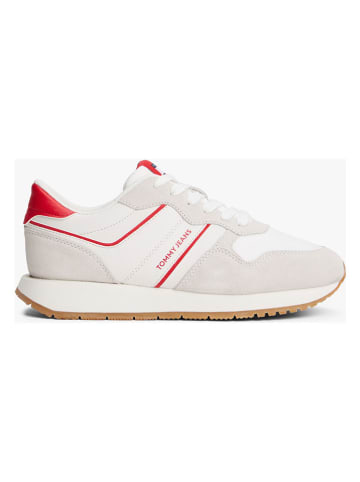Tommy Hilfiger Shoes Leder-Sneakers in Weiß/ Beige