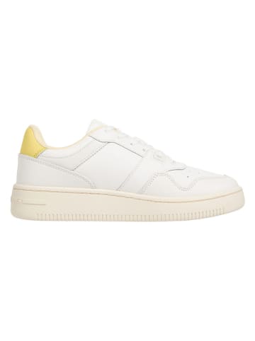Tommy Hilfiger Skórzane sneakersy w kolorze białym