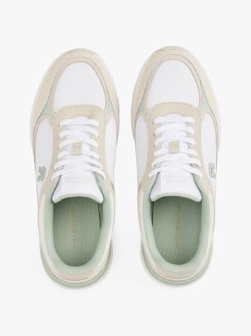 Tommy Hilfiger Skórzane sneakersy w kolorze kremowo-białym