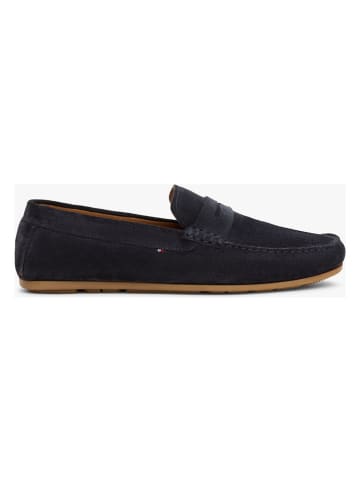 Tommy Hilfiger Shoes Leder-Mokassins in Dunkelblau