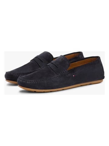 Tommy Hilfiger Shoes Leder-Mokassins in Dunkelblau