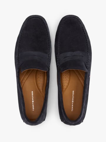 Tommy Hilfiger Shoes Leder-Mokassins in Dunkelblau