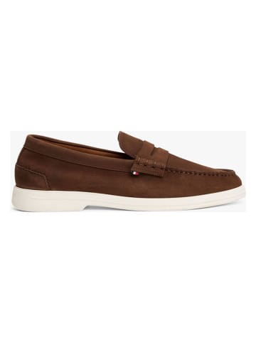 Tommy Hilfiger Shoes Leder-Mokassins in Braun