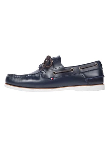 Tommy Hilfiger Shoes Leder-Mokassins in Dunkelblau