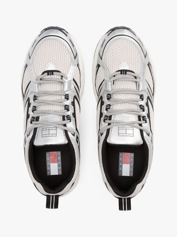 Tommy Hilfiger Shoes Leder-Sneakers in Silber