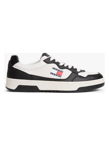 Tommy Hilfiger Shoes Leder-Sneakers in Schwarz/ Weiß
