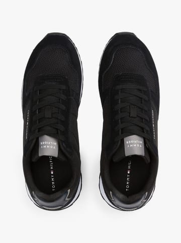 Tommy Hilfiger Shoes Leder-Sneakers in Schwarz