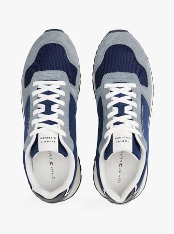 Tommy Hilfiger Shoes Leder-Sneakers in Dunkelblau/ Hellblau