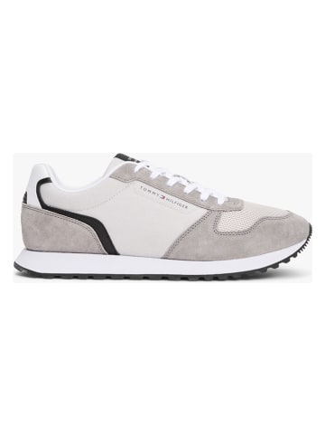 Tommy Hilfiger Shoes Leder-Sneakers in Grau/ Beige