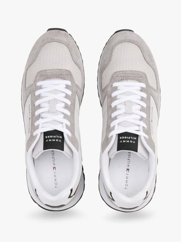 Tommy Hilfiger Shoes Leder-Sneakers in Grau/ Beige