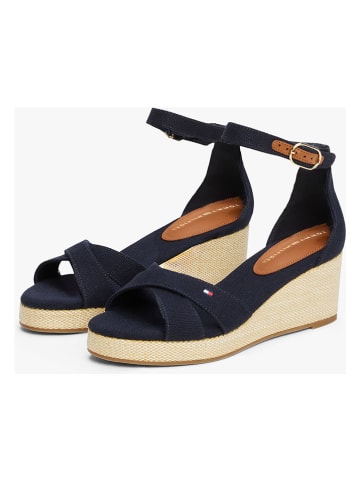 Tommy Hilfiger Shoes Keilsandaletten in Dunkelblau