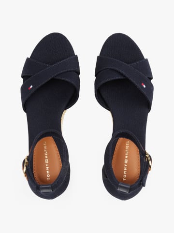 Tommy Hilfiger Shoes Keilsandaletten in Dunkelblau