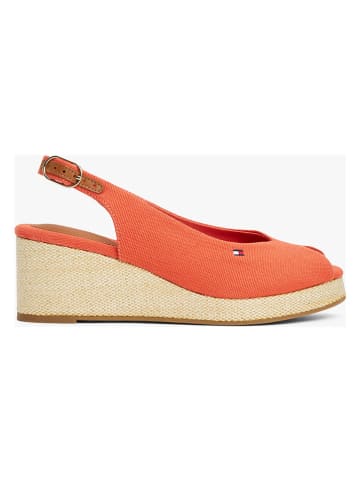 Tommy Hilfiger Keilsandaletten in Lachs