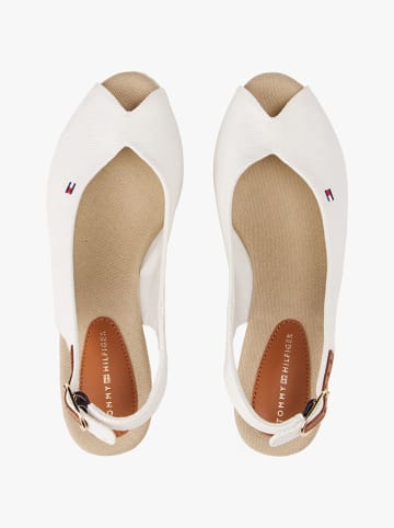Tommy Hilfiger Keilsandaletten in Weiß