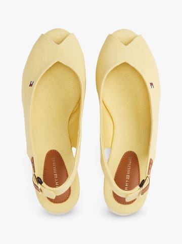 Tommy Hilfiger Shoes Keilpeeptoes in Gelb
