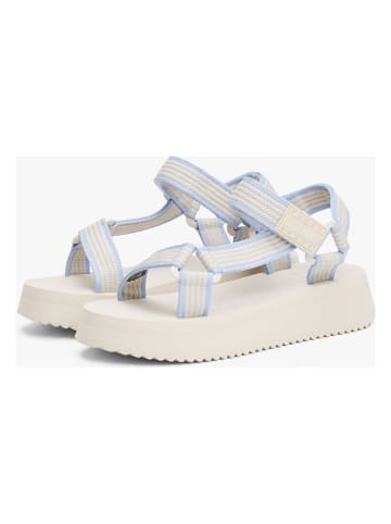 Tommy Hilfiger Sandaletten in Weiß/ Hellblau