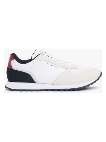 Tommy Hilfiger Shoes Leder-Sneakers in Weiß/ Beige