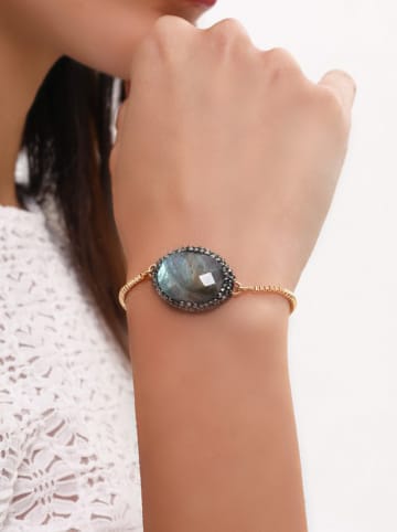 L'Atelier de Gaia Vergulde armband met edelstenen