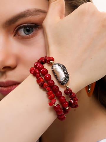 L'Atelier de Gaia 3er-Set: Armbänder mit Edelsteinen