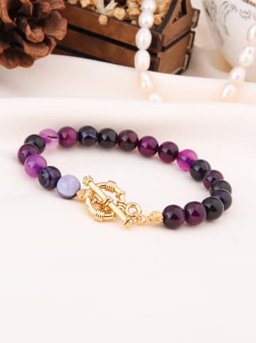 L'Atelier de Gaia Vergulde armband met edelstenen