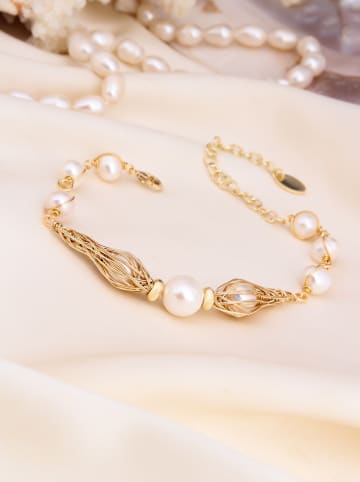 L'Atelier de Gaia Vergold. Armkette mit Perlen