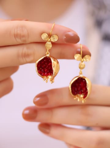 L'Atelier de Gaia Vergold. Ohrhnger mit Kristallen