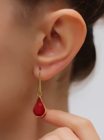 Pierres delicates Vergulde oorringen met edelstenen